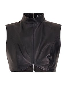 8 By YOOX LEATHER MOCK NECK CROPPED TOP - Black Women‘s Bustier for you at $ 89.00. Order on YOOX and get the best of fashion and design. ✓ Fast shipping & Easy returns Chic Cropped Crop Top With Zipper, Chic Leather Crop Top, Chic Fitted Leather Top, Chic Fitted Crop Top With Zipper Closure, Fitted Leather Crop Top For Night Out, Cropped Crop Top With Zipper Closure For Night Out, Cropped Zipper Closure Crop Top For Night Out, Fitted Leather Crop Top, Trendy Fitted Leather Tops