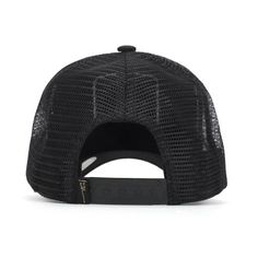 Adjustable Signature star snapback closure (One size fits most) Interior terry cloth sweatband for all-day comfort 55.5% Cotton, 40% Polyester, 3% Sheep leather, 1% PET, 0.5% Resin Black Hip Hop Baseball Cap For Outdoor, Casual Mesh Baseball Cap With Flat Brim, Casual Mesh Snapback Hat For Baseball Season, Casual Mesh Snapback Hat For Sports Events, Trendy Black Trucker Hat For Everyday, Trendy Six-panel Trucker Hat For Streetwear, Black Six-panel Trucker Hat For Streetwear, Black Adjustable Hat With Leather Sweatband, Trendy Breathable Black Baseball Cap