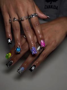 Diy Acrylic Nails, Fancy Nails Designs, Drip Nails