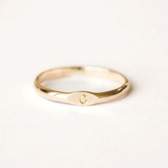 Initial Signet Ring | Simple & Dainty Alphabet Ring, Ring Initial, Delicate Gold Ring, Gold Initial Ring, S Initial, Jewelry Delicate, Monogram Jewelry, Ring Simple, Gold Filled Ring