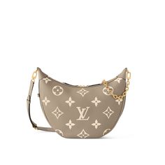 LOUIS VUITTON® - Loop Hobo - Bicolore Tourterelle Creme Louis Vuitton Loop Hobo, Hermes Jewelry, Goyard Bag, Womens Designer Bags, Dior Jewelry, Dior Wallet, City Bag, Monogrammed Leather, Louis Vuitton Shoes