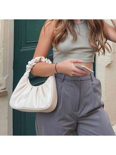 [Stylish Ruched Handbag]: The ruched shoulder bag features an elegant and trendy ruched exterior that adds a touch of sophistication to any outfit, making it the perfect accessory for both casual and formal occasions.
[Embrace the Trends]: This is a cultural icon of the 90s, the shoulder purse has become a fashion essential in our wardrobes that never seems to go out of style. PS PETITE SIMONE trendy cute purses with slim shaped give a chic look. The bag can be carried by hand or worn on the sho Trendy Cream Handheld Hobo Bag, Casual Cream Clutch Bag, Spring Casual Clutch Bag, Casual Spring Clutch Bag, Trendy Soft Leather Hobo Bag For Spring, Trendy Day Out Bag With Double Handle, Trendy Double Handle Bag For Day Out, Trendy Double Handle Day Out Bag, Trendy Hobo Pouch Bag With Handles