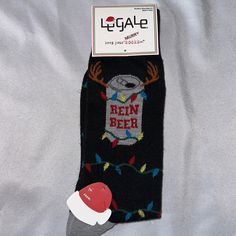 Rein Beer Christmas Socks Nwt Size 8 To 12 Box G Mens Christmas Socks, Beer Christmas, Fancy Socks, Merino Wool Dress, Wool Blend Socks, Argyle Socks, Socks Funny, Mens Dress Socks, Mens Crew Socks