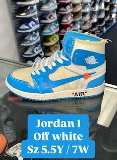 ad eBay - NIKE AIR JORDAN 1 HIGH RETRO OG X OFF-WHITE UNC SZ 5.5M AUTHENTIC AQ0818-148 - Buy Now, click the link (eBay) Nike Air Jordan 1 High, Air Jordan 1 High, Nike Air Jordan 1, Jordan 1 High, Accessories Clothing, Jordan 1 Retro, Air Jordan 1, Jordan Shoes, Nike Air Jordan