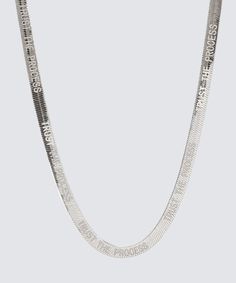 Discover the Silver Herringbone Necklace from The Giving Keys. A sleek and timeless accessory with an inspiring word, perfect for any occasion. The Universe Has Your Back, Giving Keys, Nevertheless She Persisted, She Persisted, Herringbone Chain, Key Jewelry, Herringbone Necklace, Pay It Forward, Your Word