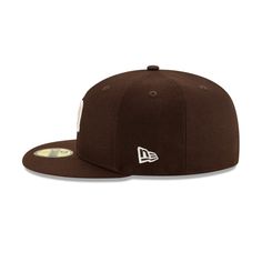 Wear what the players wear! The San Diego Padres Authentic Collection Alt 59FIFTY Fitted features a team colored fabrication with an embroidered Alt Padres logo at the front panels and a MLB Batterman at the rear. Six-panel Fitted Hat With Logo Patch For Sports Events, Brown Snapback Hat For Sports And Baseball Season, Team-colored Six-panel Fitted Hat For Baseball Season, Team-colored Six-panel Fitted Hat For Sports, Baseball Season Fitted Hat With Team Logo, Sports Fitted Hat With Logo Patch For Baseball Season, Sports Fitted Hat With Flat Bill And Letter Patch, Collegiate Fitted Hat With Logo Patch For Sports, Sporty Six-panel Fitted Hat For Fan Gear