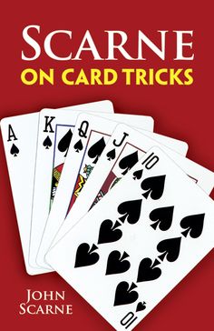 the book cover for scarne on card tricks