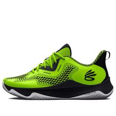 Under Armour Curry Hovr Splash 3 'Lime Black' 3026891-300 Under Armour Running Shoes With Shock Absorption For Sports, Green Breathable Basketball Shoes For Light Sports, Dynamic Green Synthetic Basketball Shoes, Green Breathable Basketball Shoes For Training, Breathable Green Basketball Shoes For Sports, Under Armour Sneakers With Shock Absorption For Running, Green Breathable Basketball Shoes, Green Breathable Functional Basketball Shoes, Functional Green Breathable Basketball Shoes