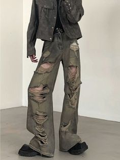 Wasteland old retro washed high street ripped jeans men's spring new wide-leg niche design beggar pants rn rn rn rn rn rn rn rn rn rn rn rn rn rn rn rn rn rn rn rn rn rn rn rn rn rn rn rn rn rn rn rn rn Grunge Academia, Pant Design, Asian Streetwear, Distressed Pants, Harajuku Street, Street Jeans, Denim Decor, Ripped Jeans Men, Gay Fashion