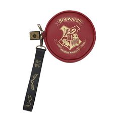 Unleash your inner wizardry with this officially licensed Harry Potter round coin purse. Adorned in rich burgundy, the coin pouch features a foil-printed Hogwarts crest that adds a touch of magic to your everyday essentials. It also includes a delightful rubber charm shaped like the iconic Hogwarts acceptance letter, adding a whimsical touch to your accessory collection. With a convenient polyurethane wrist strap and measuring at a compact 5.12" x 5.12", this coin purse is not only stylish but p Target Purse, Hogwarts Acceptance Letter, Hogwarts Crest, Acceptance Letter, Rich Burgundy, Harry Potter Universal, Harry Potter Hogwarts, Travel Set, Clear Bags