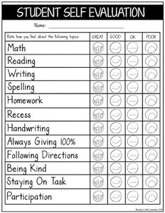 a printable worksheet for students to practice self awareness