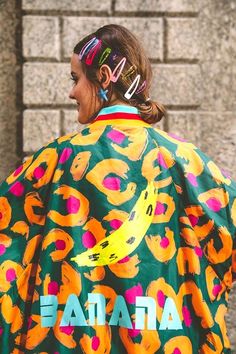 Mode Harajuku, Mode Prints, Colourful Outfits, Colorful Fashion, Bananas, Look Fashion, Fashion Prints, Style Me, A Woman