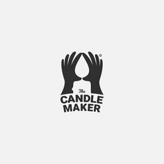 the candle maker logo with two hands reaching out to touch each other's fingers