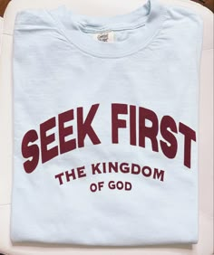 Christian apparel faith based T-shirt, Bible verse, summer T-shirt, aesthetic, godly woman Godly Shirts For Women, Vinyl Shirt Ideas For Women Christian, Christian Streetwear Design, Trendy Christian Apparel, Cute Merch Ideas, Vinyl Graphic Design, God Merch, Church Shirt Designs, Jesus Merch