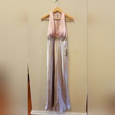 Js Boutique Gown Nwt Two Tone: Pink & Mauve Originally $180, Purchased For $90 Us Size 8 Pm For Additional Measurements Satin Maxi Dress For Homecoming, Floor-length Satin Dress For Homecoming, Satin Full Length Maxi Dress, Spring Satin Maxi Dress For Homecoming, Fitted Satin Maxi Dress For Homecoming, Spring Homecoming Satin Maxi Dress, Elegant Full Length Gown For Homecoming, Fitted Full-length Silk Dress, Fitted Satin Maxi Dress For Mother Of The Bride