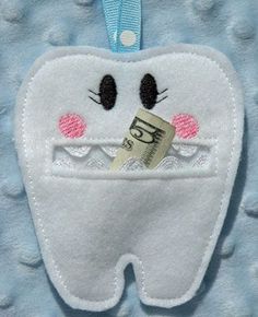 a toothbrush holder with a money bill sticking out of it's mouth on a blue background