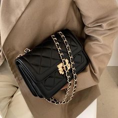 Material: PU
Texture: Soft
Closed: Buckle
Size(large): 7.5"L x 3.5"W x 5.1"H in
Size(small): 5.9"L x 2.8"W x 3.9"H in
Strap length(large): 43.3 inches
Strap length(small): 44.1 inches Elegant Black Phone Bag Gift, Chic Compact Phone Bag For Evening, Chic Portable Phone Bag For Evening, Elegant Square Portable Phone Bag, Elegant Crossbody Phone Bag With Chain Strap, Elegant Rectangular Portable Phone Bag, Elegant Portable Rectangular Phone Bag, Elegant Evening Phone Bag Portable, Elegant Crossbody Phone Bag