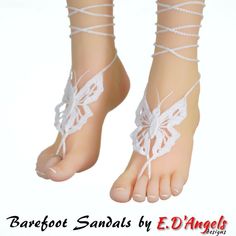 Crochet Pattern Barefoot Sandals Pattern Barefoot Pattern image 3 White Crochet Sandals For Beach, White Crochet Sandals For The Beach, Barefoot Sandals Tutorial, Diy Barefoot Sandals, Barefoot Sandals Crochet Pattern, Boho Barefoot Sandals, Barefoot Bride, Crochet Thread Size 10, Crochet Barefoot Sandals