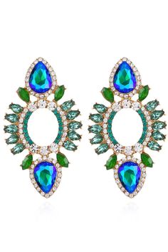 Unique and meticulous design, when you wear Phoenix Blue Rhinestone Earrings, it will attract many people's attention. Oval earrings feature delicate gemstones featuring a play of green and blue stones. Exaggerated yet elegant geometric shapes add glamour.One Size fits allLength/Width: 6.2cm/3.5cmColor may vary due to lighting on images Phoenix Blue, Silver Sequin Top, Glitter Wedding Dress, Oval Earrings, Blue Stones, Glitter Wedding, Oval Earring, Silver Sequin, Accessories Jewelry Earrings