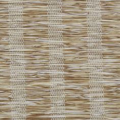 an upholstered woven material with white and brown stripes on it's surface