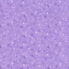 a purple background with swirls and stars