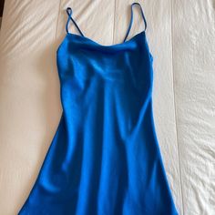 This Slip Dress Has A Beautiful Blue Color And Is Perfect For Many Different Occasions. Feel Free To Offer Different Price If Interested! Condition: Never Worn! Color: Blue Size: Xs Blue Mini Length Slip Dress For Party, Blue Fitted Midi Slip Dress, Chic Blue Mini Dress With Spaghetti Straps, Fitted Blue Slip Dress For Summer, Chic Blue Spaghetti Strap Mini Dress, Blue Midi Slip Dress For Date Night, Blue Sleeveless Casual Slip Dress, Blue Casual Slip Dress With Spaghetti Straps, Blue Midi Length Slip Dress For Date Night