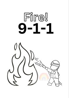 Two coloring sheets for Fire Safety/Prevention Week + Community Helpers Theme    U-print. No Logo on the printed copies :) Safety Crafts For Preschool, Fire Prevention Crafts, Fire Prevention Activities, Daycare Inspiration, Fire Safety Preschool Crafts, Fireman Crafts, Fire Safety Crafts, Fire Safety Activities, Fire Safety Preschool