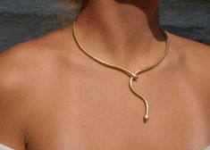 Snake Tie necklace '' Ofis '' handmade BRASS | Etsy Tie Necklace, Snake Jewelry, Handmade Brass, Jewelry Inspo, Schmuck Design, Jewelry Diy, Piercing Jewelry, Cute Jewelry, Body Jewelry