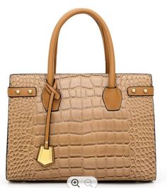 Women's PU Leather Crocodile Handbags Sling Satchel Tote CrossBody Shoulder Bags. Get ready to wow with this alligator pattern PU leather handbag This bag will take your outfits to the next level and makes a statement wherever you go. The bag has feet on the bottom so it can stand up as well as two top handles and a removable shoulder strap. There is a large main pocket with lots of room and lots of organizational sections and a zipper slot pocket within There is also one zipper pocket on the ba Crocodile Handbags, Pu Leather Bag, Satchel Tote, Men's Bags, Women Handbag, Large Fashion, Leather Satchel, Large Bags, Crossbody Shoulder Bag