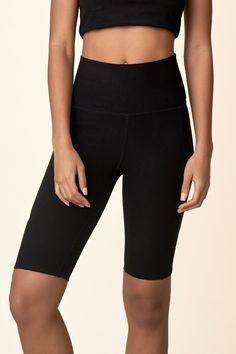 Onyx Bike Short – Wolven High Waist Compressive Shorts With Built-in Shorts, Yoga High Waist Biker Shorts With Built-in Shorts, Mid-thigh Yoga Bottoms With Pockets, Mid-thigh Length Yoga Bottoms With Pockets, Compressive Athletic Shorts With Pockets, Compressive Yoga Shorts With Pockets, Athleisure Biker Shorts With Pockets, Solid Color Recycled Polyester Athletic Shorts, Compression Fit Mid-thigh Shorts With Pockets