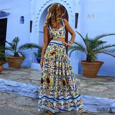 Boho Maxi Dress Nima - Boho Outfits Italian Summer Dress, Moda Denim, Estilo Denim, Beach Coverup Dress, Mode Jeans, Langer Rock, Dress Cake, Skirt Maxi, Beach Skirt