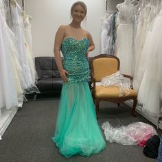 Beautiful Evening Gown Suitable For Many Special Occasions. Perfect For Fun Fashion. Legs Will Show Throughout The Bottom Ever So Slightly. Iridescent Prom Dress, Glitz Pageant Dresses, Glitz Pageant, Beautiful Evening Gowns, Sequin Evening Dresses, Formal Cocktail Dress, Long White Dress, Sequin Gown, Pageant Dress