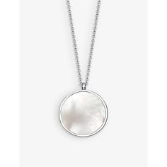 Find ASTLEY CLARKE Stilla Sterling-silver And Pearl Locket Necklace 1 Size on Editorialist. Who said jewellery is reserved solely for special occasions? Celebrated British jeweller Astley Clarke insists that its fine and demi-fine pieces are designed to be admired every day. From an expert curation of necklaces, destined for layering, to charm bracelets, hoops and rings, the entire selection is crafted from noble metals, semi-precious and precious gemstones - and let's not forget responsibly sourced natural diamonds too.Astley Clarke sterling-silver necklace100% sterling silverSpring-ring clasp fasteningStilla collection, mother of pearl pendant, locket pendant, polished finishChain type: rolo chainChain length: Adjustable 18'-20'Please refer to the brand's care instructionsTwo-year manufa White Gold Round Jewelry With Polished Finish, Polished White Gold Jewelry, White Gold Jewelry With Polished Finish, Elegant Sterling Silver Medallion Jewelry, Luxury Silver Medallion Jewelry, Polished White Gold Pendant Jewelry, White Gold Pendant With Shiny Finish, White Gold Shiny Pendant Jewelry, White Gold Pendant Jewelry With Shiny Finish