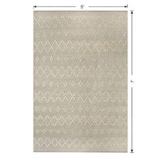 the area rug is shown with measurements for width and height, including two squares on each side