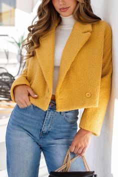 Madonna Mustard Jacket Mustard Yellow Vest Outfit, Mustard Yellow Blazer Outfit, Mustard Outfit Ideas, Yellow Work Outfit, Mustard Blazer Outfit, Yellow Coat Outfit, Yellow Jacket Outfit, Yellow Blazer Outfit, Mustard Yellow Outfit