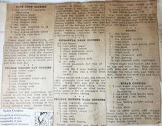 an old newspaper with some type of information on the front and back pages that are missing