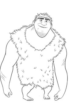 the bigfoot from disney's animated movie, which appears to be in black and white