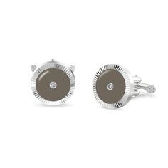 #color_18k-white-gold-vermeil-grey Diamond Cufflinks, Carbon Emission, Diamond Cufflink, White Lab, Lab Diamonds, Low Key, Gold Vermeil, Lab Grown, Colored Diamonds