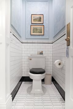 Top 10 Best-Selling Wayfair Products In My Home Guest Bathroom Renovation, Room For Tuesday, Art Deco Bathroom, Black Toilet, Mosaic Floor Tile, Water Closet, Shower Niche, Double Sink Vanity, Basement Bathroom