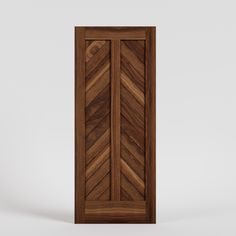 Walnut Mountain Chevron Solid Wood Exterior Front Door Chevron Barn Door, Glass Pocket Door, Traditional Joinery, Custom Exterior Doors, Exterior Barn Doors, Chevron Door, Modern Sliding Barn Door, Modern Entry Door, Modern Exterior Doors