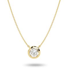 PRICES MAY VARY. UNBELIEVABLE SPARKLE - Crafted in 14k yellow gold, this pendant features 0.50 carat lab grown round diamond that radiates elegance and charm. Our certified lab-grown diamonds, range in color from G to H and have clarity from VS1 to VS2. They're elegantly set in bezel settings for added elegance. Suspended on an 18 inch long cable chain with a spring ring clasp for secure wear. Its timeless design ensures it will be treasured for years to come, representing a symbol of everlastin Sparkle Crafts, April Birthstone Jewelry, Gold G, Round Solitaire, Solitaire Pendant Necklace, Solitaire Necklaces, 14k Gold Necklace, Long Chain Necklace, Solitaire Pendant