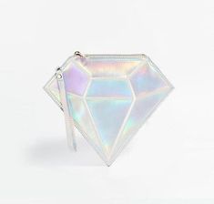 Material: PU; Color: as pictures; Size: 21 x 1 x 27 cm (2.54cm=1inch) Holographic Purse, Holographic Bag, Funny Bags, Silver Purse, Casual Clutch, Silver Handbag, Diamond Girl, Purse White, Silver Clutch