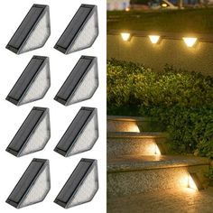 set of 6 outdoor led landscape lights with remote control