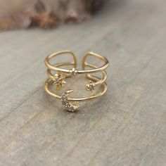 Wife Rings, Shiny Jewelry, Celestial Ring, Gold Jewellry, Knuckle Ring, Midi Ring, Trendy Ring, Ring Fashion, Knuckle Rings