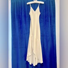 100% White Silk Slip Dress Sz Xs. Bought To Change Into After My Wedding Dress But Never Wore. New Without Tags. My Measurements Are 35x26x37 And The Dress Fit Like A Slip Dress Should. 90's Slip Dress, White Satin V-neck Maxi Dress, Elegant Bias Cut Maxi Dress For Brunch, White Silk V-neck Maxi Dress, White Bias Cut Midi Dress For Party, White Bias Cut Midi Dress, White V-neck Bias Cut Maxi Dress, White Satin Midi Dress For Evening, White V-neck Satin Maxi Dress