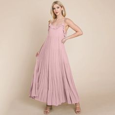 Tiered Tie Strap Cami Maxi Dress - Etsy Cami Maxi Dress, Mauve Dress, Black Maxi Dress, Dress Clothes For Women, One Shoulder Formal Dress, Sleeveless Formal Dress, Spaghetti Strap, Spaghetti, Bridesmaid Dresses