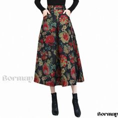 Beautifully Crafted Long-Sleeved Skirt with Flared Bottom and High Waist Long Wrap Skirt, Long Wrap Dress, Type A, Types Of Skirts, Wrap Skirt, A Line Skirt, A Line Skirts, Maxi Skirt, Long Dress