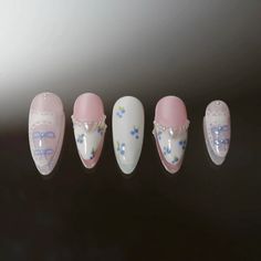 Ongles Nails, Art Deco Nails, Japanese Nail, Cute Simple Nails, Casual Nails, Japanese Nails, Kawaii Nails, Get Nails, Cute Acrylic Nails