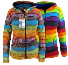 Great shopping ideas for Ladies Hippie Striped Rainbow Winter Pixie Pointed Long Hood Elf Hoodie Jacket, Women's clothing Multicolor Winter Hooded Jacket With Drawstring, Multicolor Hooded Hoodie With Pockets, Multicolor Hoodie With Pockets For Spring, Multicolor Spring Hoodie With Pockets, Spring Multicolor Hoodie With Pockets, Multicolor Hooded Jacket For Fall, Multicolor Hooded Jacket With Double-lined Hood, Multicolor Long Sleeve Outerwear With Double-lined Hood, Multicolor Hooded Jacket With Pockets For Spring