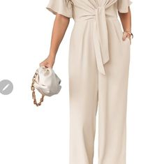 Beige Jumpsuit Xl True To Size New Without Tags Elegant Overall Jumpsuits And Rompers For Day Out, Elegant Overall Style Jumpsuits For Day Out, Elegant Jumpsuits And Rompers For Day Out, Elegant Beach Jumpsuits And Rompers, Elegant Beige Jumpsuits And Rompers For Summer, Elegant Vacation Overalls And Rompers, Elegant Beige Jumpsuits And Rompers For Day Out, Elegant Overall Jumpsuits And Rompers For Vacation, Elegant Vacation Jumpsuits And Rompers In Overall Shape